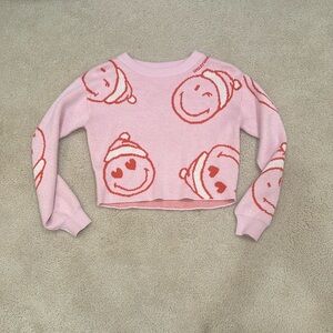 Holiday h&m sweater girls sz 12 14 Emoji